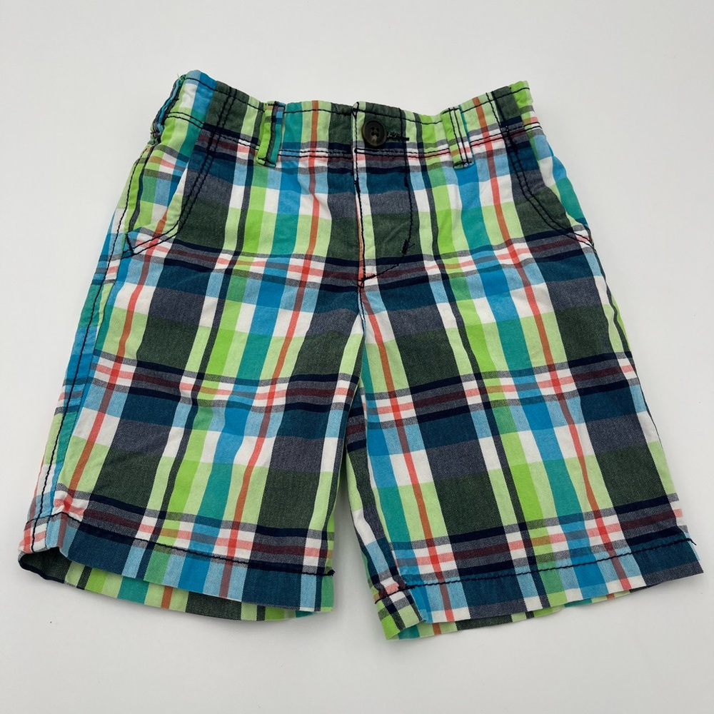 Arizona Jean Company Green and Blue Plaid Shorts